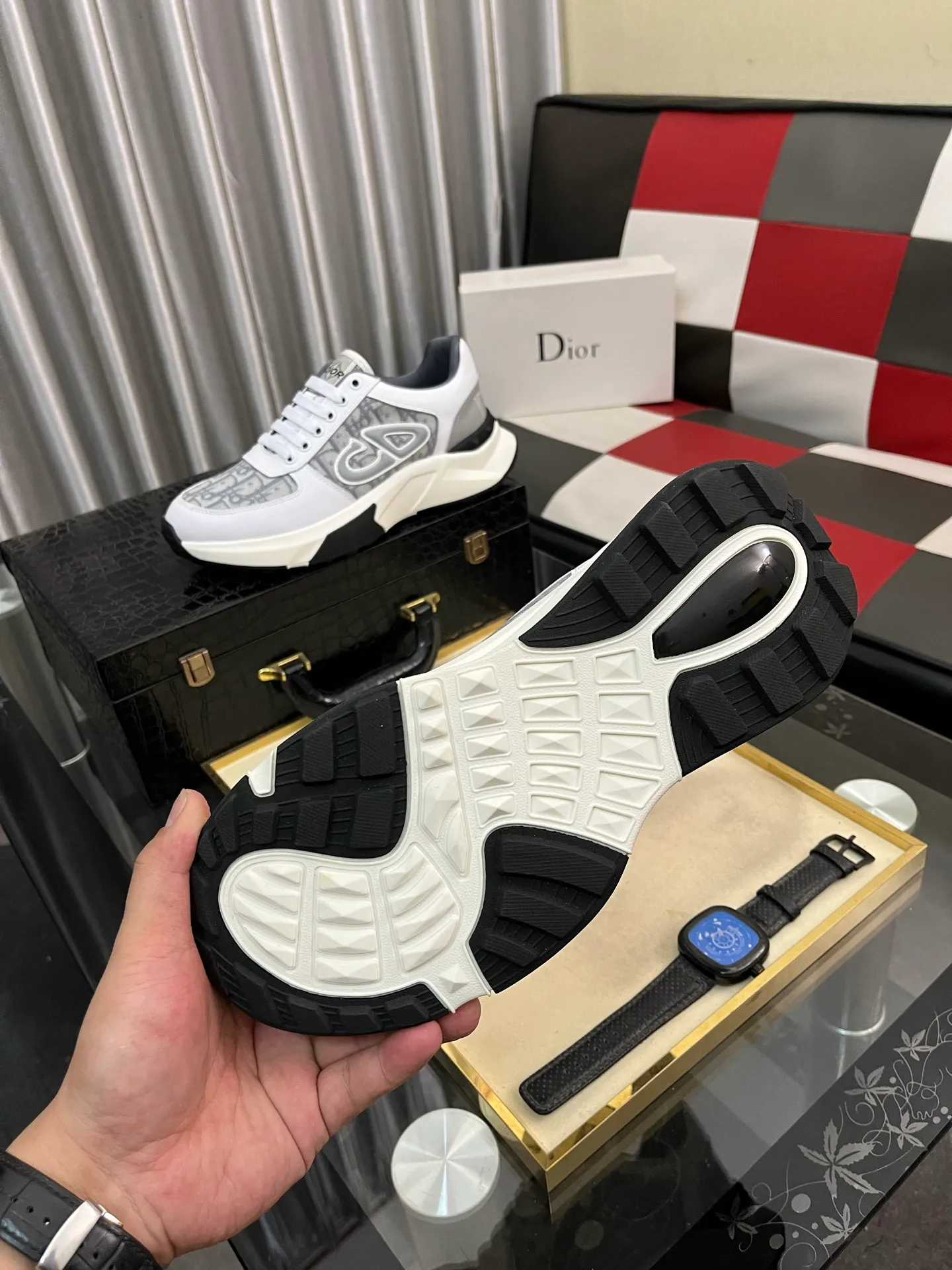 Men's Men's Shoes 💰438⌚️⌚️"Dior DIOR*" latest hot style casual shoes, top brand [seduce] luxury~purchase, top~quality. [Strong] The upper is made of imported breathable cowhide with material ➕ breathable sheepskin feet (•) and fine workmanship. Code number: 38-444️⃣Colors available